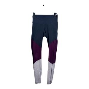 Old Navy Active Leggings Womens Small Colorblock Athletic Yoga Gym Athleisure